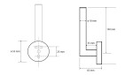 HOPA - Držák toaletního papíru rezervní, 55×165×65 mm - Barva - Hematit KDBE159112032