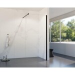 HOPA - Walk-in sprchový kout LAGOS NEW - Barva rámu - Černá, Rozměr A - 150 cm BCLAGO15MBCN