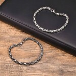 Pánský ocelový náramek Carlo - chirurgická ocel, Stříbrná 21 cm