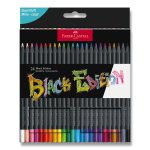 Pastelky trojhranné Faber-Castell Black Edition, 24 barev