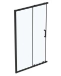 IDEAL STANDARD - Connect 2 Sprchové dveře posuvné, dvoudílné, 120 cm, černá/čiré sklo K9264V3