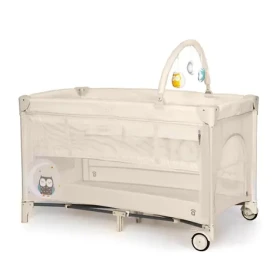 Asalvo COMPLET DUO cestovní postýlka s druhým dnem a hrazdičkou, owl (AS22257)