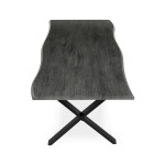 Jídelní stůl 210x100cm, mdf, šedý dub, HT-F4321 GREY