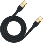 3MK HyperSilikonový USB-C/USB-C 100W 2m černý