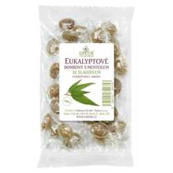 Grešík Eukalyptové bonbony s mentolem se sladidlem 100 g