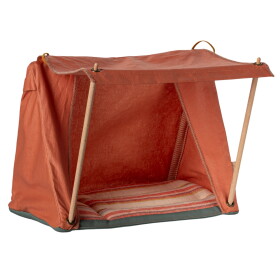 Maileg Stan pro myšky Maileg Happy Camper Orange, oranžová barva, textil