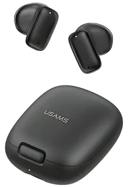 USAMS ID25 černá / TWS sluchátka do uší / Bluetooth 5.3 / dotykové ovládání (BHUID01)