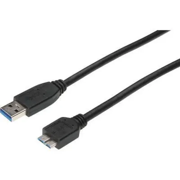 Digitus černý / USB kabel / USB-A - Micro USB-B / USB 3.0 / 1 m (AK-300116-010-S)