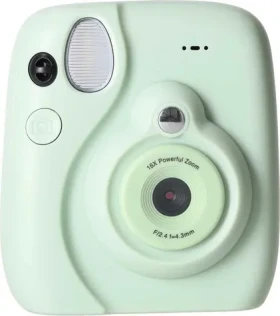 KIK Digitální fotoaparát Instax pro děti zelená / 16x digitální zoom / Full HD / SD / od 3 let (KX2859_1)