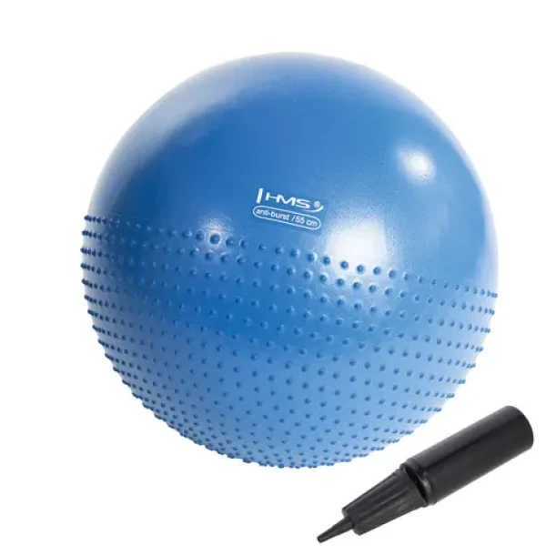 HMS YB03N Masážní gymnastický míč 55 cm modrý (5907695554854)