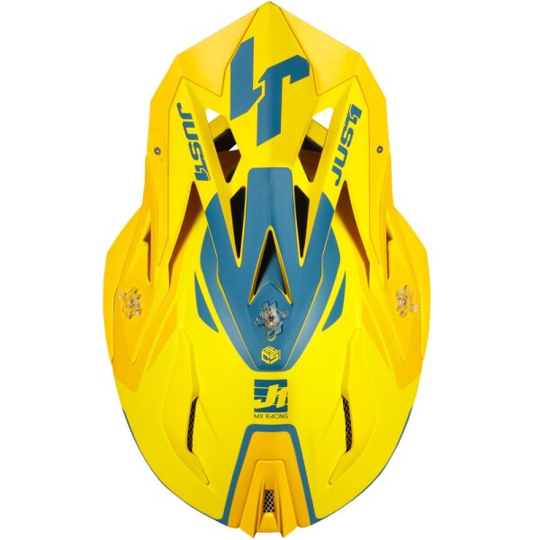 Kšilt Just1 J18 Pulsar žluto/modrý - uni