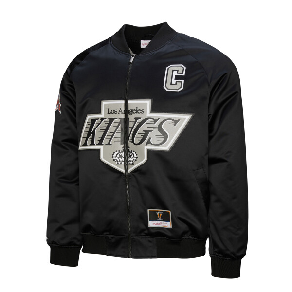Mitchell & Ness Pánská bunda Wayne Gretzky Los Angeles Kings NHL Maxxed Out Satin Jacket Velikost: L