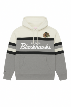 Mitchell & Ness Pánská mikina Chicago Blackhawks NHL Head Coach Hoodie Current Logo Velikost: M