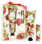 Set péče o tělo ESSENTIAL BOTANICS v dárkové krabičce Jahoda a vanilka 60ml + 3,5g