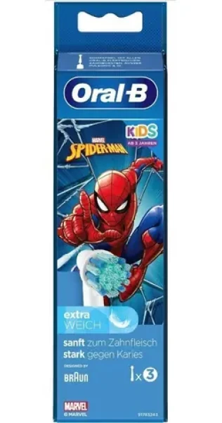 Oral-B Kids Spiderman 3 ks / Náhradní hlavice (404330)