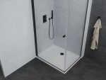 MEXEN/S - Pretoria sprchový kout 70x80, transparent, černá + sprchová vanička včetně sifonu 852-070-080-70-00-4010B