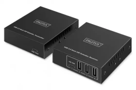 Digitus USB 3.2 Gen1 CAT Extender / Prodlužovač signálu / 5 Gbps / 100 m / 3x USB-A + 1x USB-C (DA-73121)