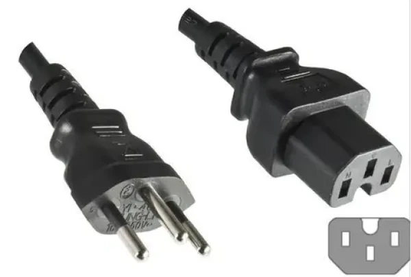 MicroConnect Power Cord Swiss Typ J - C15 1.8m černá / Švýcarská koncovka (PE160518)