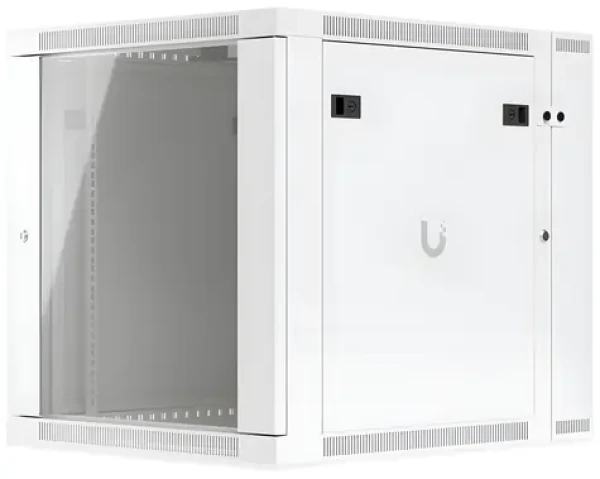 Ubiquiti UniFi Wall SW Glass / Nástěnný rozvaděč / 12U / skleněné dveře / aktivní chlazení / dvoudílný (UACC-Rack-12U-Wall-SW-G)