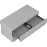 MEXEN/S - Orio koupelnová skříňka pod umyvadlo 100 cm s deskou, 2 zásuvky, šedá mat 91A10-10047-2-BFFC62