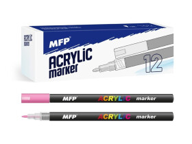 Akrylový popisovač 1 mm - růžový tmavý