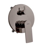 RAV Slezák - NIL - Vanová/Sprchová baterie podomítková 2-cestná s tělesem a s boxem, Metal grey - kartáčovaná NL185BOXMGK NL185BOXMGK