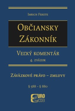 Občiansky zákonník Záväzkové právo zmluvy