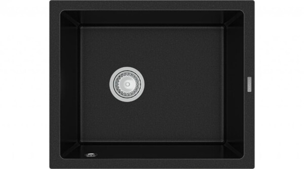 MEXEN - Pedro granitový dřez 1-miska 560x460 mm, černá 6508561000-77