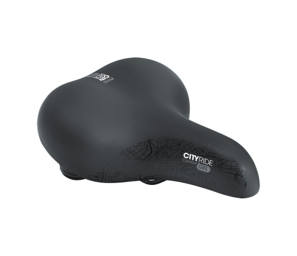 Sedlo KLS CITYRIDE 017 GEL, black (Pohodlné městské sedlo KELLYS)