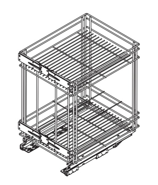 FGV výsuvný drátěný koš 400 s tlumením (55_X263_00_40_T00)