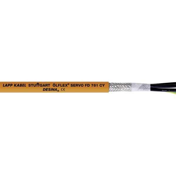 LAPP ÖLFLEX® SERVO FD 781 CY 36321/500 servo kabel 4 G 2.5 mm², 500 m, oranžová
