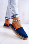 Nazouvací espadrilky Big Star JJ274877 Námořnická modrá 37