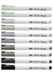 MARVY Artist Brush 1100-39 fix štětcový hrot – barvy vodní báze brush pen na papír lettering kaligrafie rozmývatelný mísitelný acid free netoxický