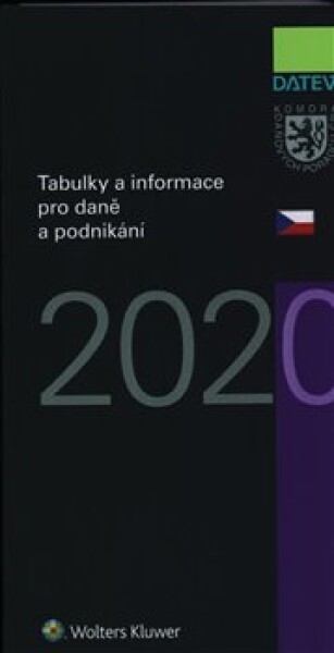 Tabulky informace pro daně podnikání 2020