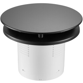 CERANO Koupelnový axiální kulatý ventilátor - 12W, potrubí 100mm - černá matná