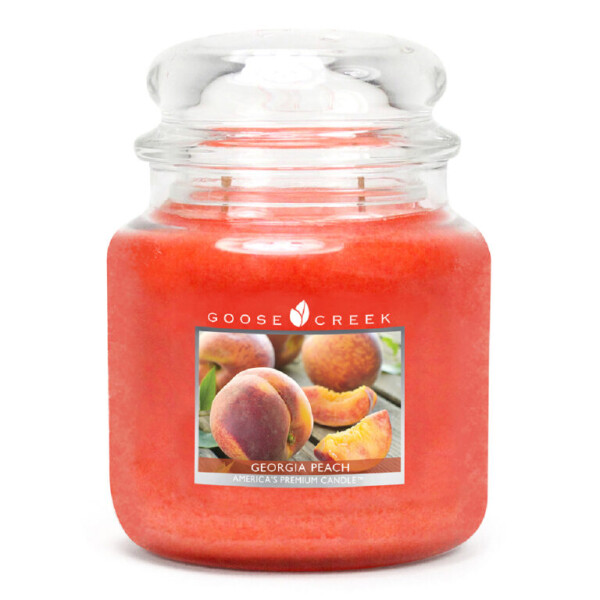 Goose Creek - Broskev Svíčka ve skle 450 g