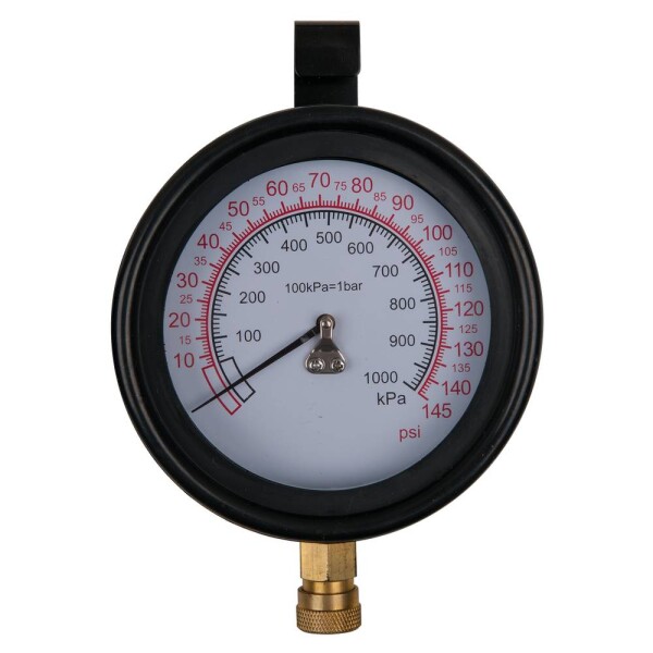 KS Tools 150.2326 Manometr Ø 100,0 mm, 0 - 10 bar s 1/4 rychlospojkou