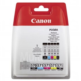Canon PGI-570PGBK + CLI-571 BK/C/M/Y Multi Pack, černá + barevné (0372C004) - originální kazety