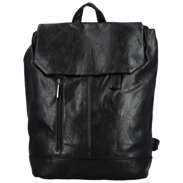 Trendy dámský koženkový kabelko-batoh Vexen, černý