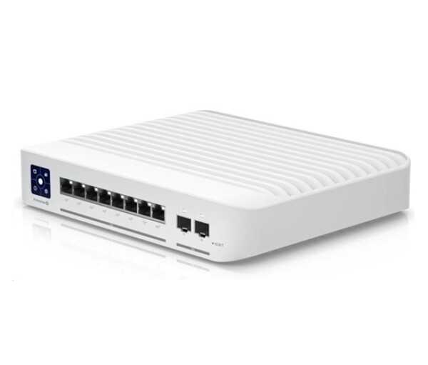 UBNT USW-Enterprise-8-PoE [8x 2.5G RJ45, 2x 10G SFP+, 120W PoE budget, PoE+ 802.3af/at, 1,3" dotykový displej] EDF_1017527