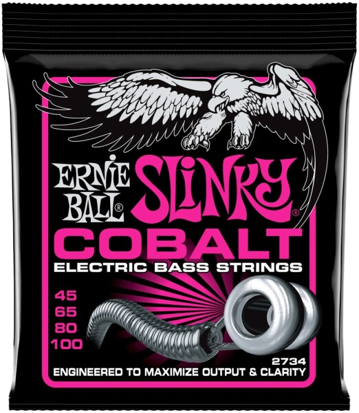 Ernie Ball 2734 Super Slinky Cobalt Electric Bass 45-100