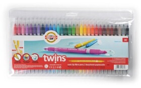 Koh-i-noor souprava popisovačů Twins 30 ks s dvojitým hrotem