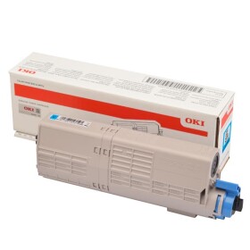 Toner OKI 46490607, azurový, 6000 stran - originální toner