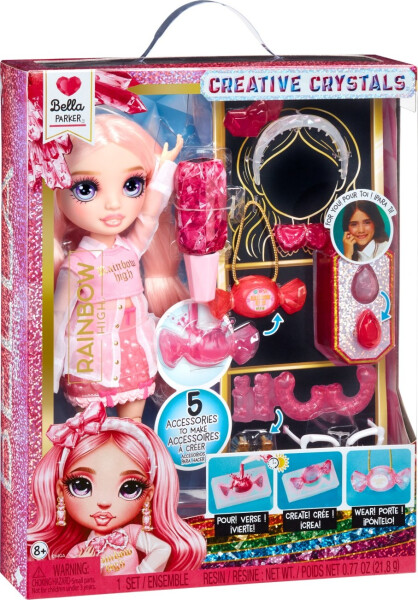 Rainbow High Creative Crystals panenka - Bella Parker - MGA
