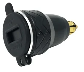 Interphone DIN adaptér s 2 x USB výstupem pro motocykly max. 4.2 A černý (ACCDIN2USBALU19)