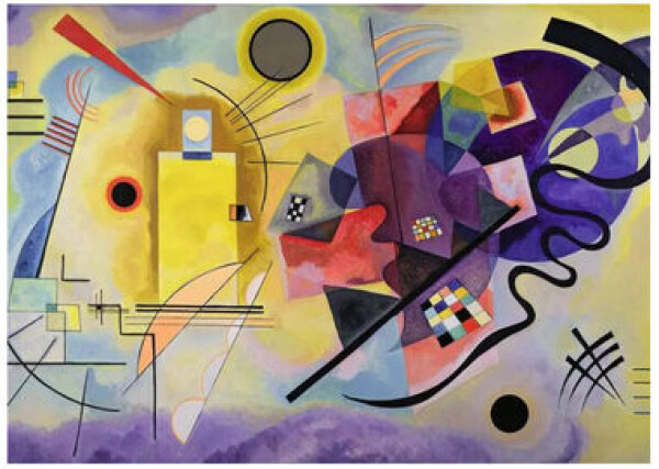 Ravensburger Wassily Kandinsky: Žlutá červená modrá