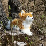 Plyšový pes čivava sedící 28 cm, ECO-FRIENDLY