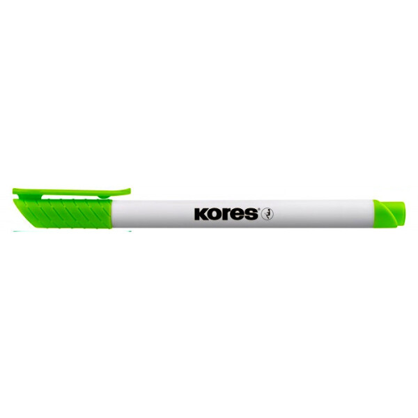 Popisovač na bílé tabule KORES K-Marker Whiteboard tenký světle zelený