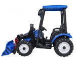 Mamido Dětský elektrický traktor MEGA D68 24V s přívěsem modrý
