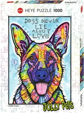 HEYE Puzzle Jolly Pets: Psi nikdy nelžou